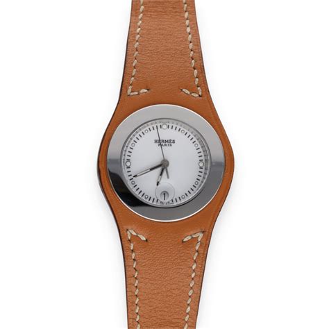 Montre harnais Hermès Argenté en Acier 